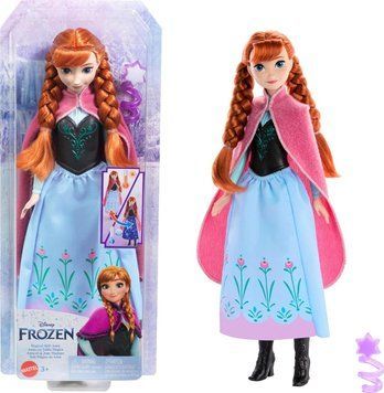 Лялька Анна Холодне Серце Mattel Disney Frozen Anna Magical Color-Change Skirt Fashion Doll HTG24 КД0031 фото