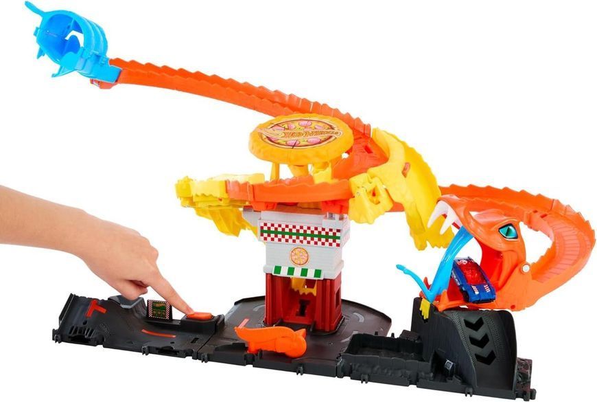 Игровой набор Hot Wheels Pizza Slam Cobra Attack Атака Кобры HTN81 ХВ0018 фото
