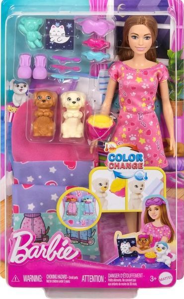 Игровой набор кукла Барби со щенками Barbie Doll and 2 Toy Dog Figures HXN01 КБ0149 фото