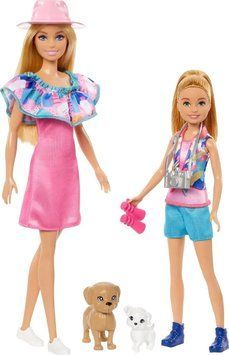 Набор Барби и Стейси Barbie & Stacie Doll Set with 2 Pet Dogs HRM09 КБ0151 фото