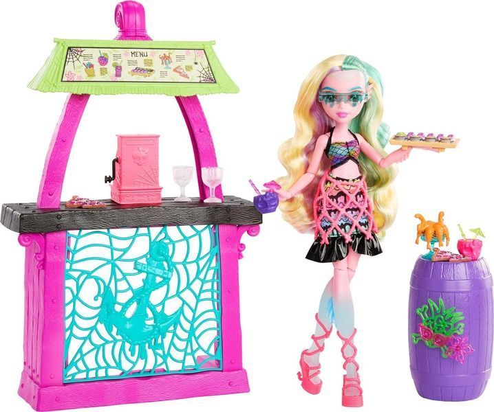 Лялька Monster High Scare-adise Island Snack Shack LAGOONA BLUE - Ігровий набір Монстер Хай Лагуна Блю HRP70 КМ0034 фото