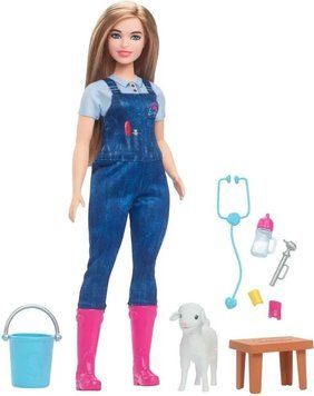 Лялька Барбі ветеринарна ферма Barbie Farm Veterinarian HRG42 КБ0012 фото