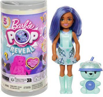 Лялька-сюрприз Barbie Pop Reveal Круті Бабл-ті Челсі та друзі HRK63 КБ0021 фото