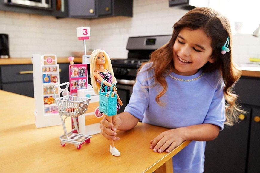 УЦІНКА (Прим'ята коробка) Барбі в супермаркеті Barbie Supermarket Set, Blonde FRP01 КБ0218 фото