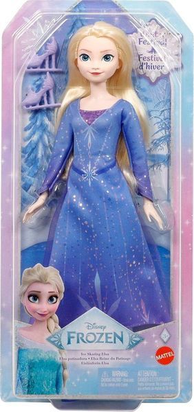 Лялька Disney Frozen Крижане серце Ельза на ковзанах Mattel Disney Frozen Elsa Ice-Skating Look JBG53 КД0032 фото