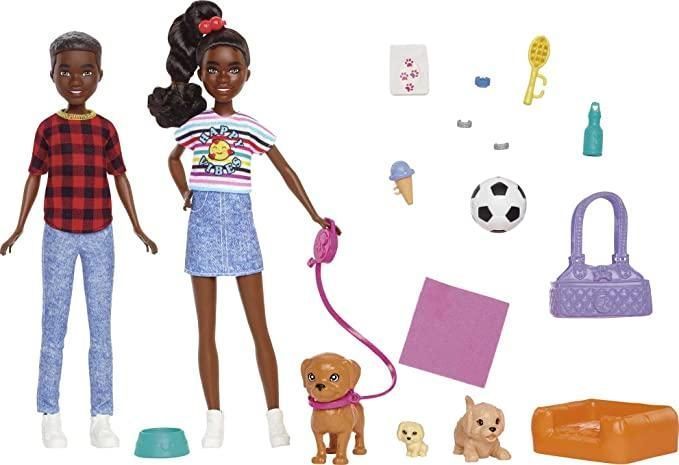 УЦЕНКА (Примятая коробка) Игровой набор Барби It Takes Two Doll Twins Playset HDF76 КБ0057 фото