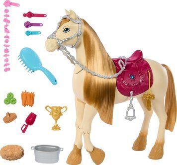 Интерактивный Конь Барби Торнадо со звуками Barbie Dancing Horse Mysteries The Great Horse Chase Tornado HXJ42 КБ0041 фото