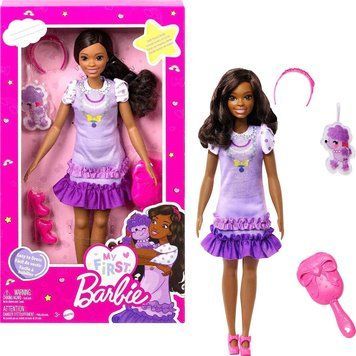 Лялька Моя перша Барбі Бруклін My First Barbie Brooklyn Doll with Poodle HLL20 БК0040 фото
