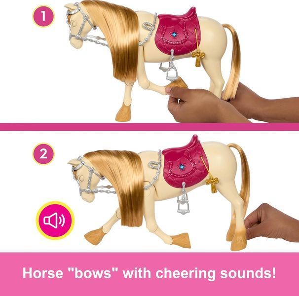 Інтерактивний Кінь Барбі Торнадо зі звуками Barbie Dancing Horse The Great Horse Chase Tornado HXJ42 КБ0041 фото