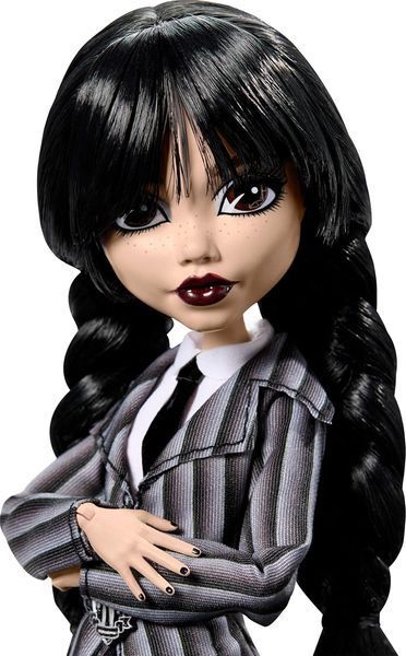 Кукла Monster High X Wednesday Венздей в школьной форме HXJ04 КМ0047 фото