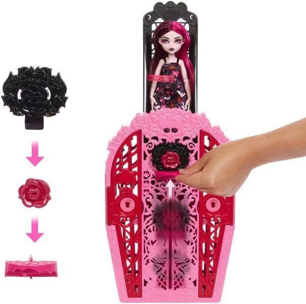 Лялька Монстер Хай Дракулаура Шафка з секретами Таємниці саду Monster High Skulltimate Secrets Draculaura HYT72 КМ0057 фото