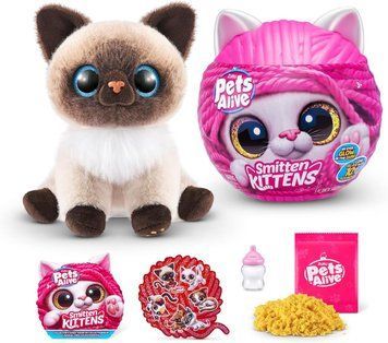 Інтерактивний ігровий набір-сюрприз Pets alive Smitten Kittens Сіамська кішка Мулу Грайливі кошенята 9541A РА0010A фото