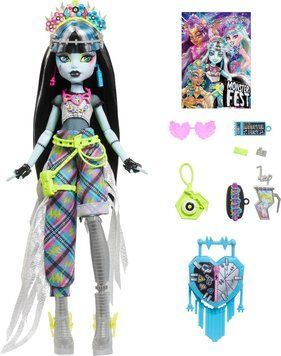 Лялька Монстер Хай Френкі Штейн Monster High Fest Frankie Stein Монстро-фестиваль Doll Glam Outfit HXH79 КМ0048 фото