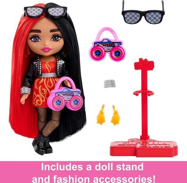 Лялька Леді-рокстар Barbie Extra Minis Doll HKP88 КБ0011 фото