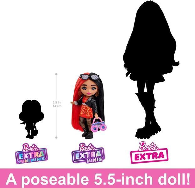 Лялька Леді-рокстар Barbie Extra Minis Doll HKP88 КБ0011 фото