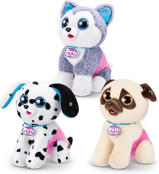 Интерактивный игровой набор Pets & Robo Alive Щенки-озорники Мопс 9542D РА0003D фото