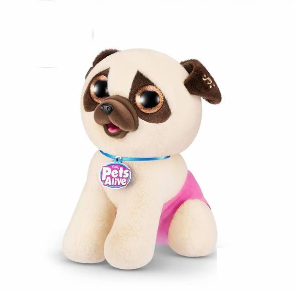 Интерактивный игровой набор Pets & Robo Alive Щенки-озорники Мопс 9542D РА0003D фото