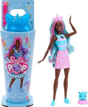 Кукла Барби Единорог Barbie Pop Reveal Series Doll & Accessories Set, Shakes Series, Scented Unicorn КБ0049 фото