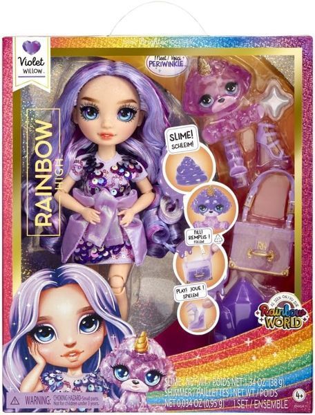 Кукла Рейнбоу Хай Вайолет Rainbow High Violet Slime Kit & Pet 120223 КР0002 фото