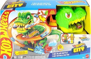 Ігровий набір Hot Wheels City Атака вогняного Ті-Рекса JBM73 ХВ0027 фото